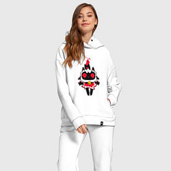 Женский костюм оверсайз Воскресшая овечка - Cult of the lamb, цвет: белый — фото 2