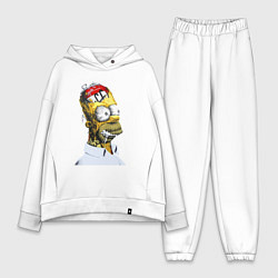 Женский костюм оверсайз Гомер Симпсон с банкой пива в мыслях