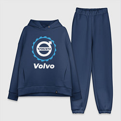 Женский костюм оверсайз Volvo в стиле Top Gear, цвет: тёмно-синий