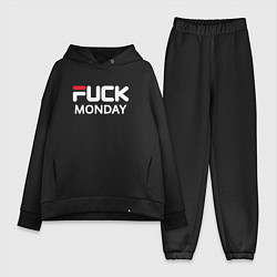 Женский костюм оверсайз Fuck monday, fila, anti-brand