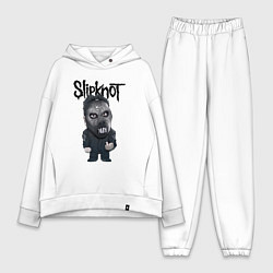 Женский костюм оверсайз Седьмой Slipknot, цвет: белый