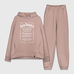 Женский костюм оверсайз Jack Daniels, цвет: пыльно-розовый
