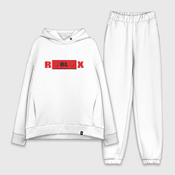 Женский костюм оверсайз Roblox деталь, цвет: белый