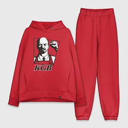 Женский костюм оверсайз KGB Lenin, цвет: красный