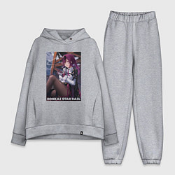 Женский костюм оверсайз Кафка с узи, цвет: меланж