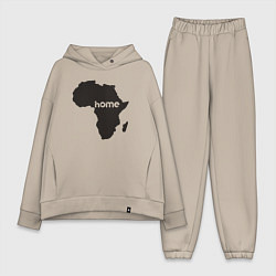Женский костюм оверсайз Africa home, цвет: миндальный