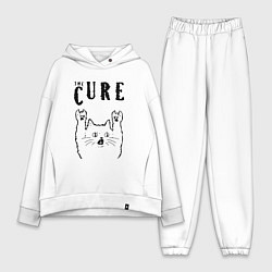 Женский костюм оверсайз The Cure - rock cat, цвет: белый