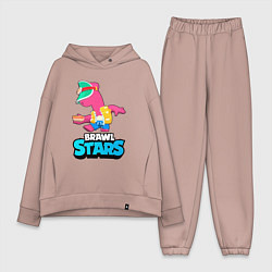 Женский костюм оверсайз Doug brawl stars, цвет: пыльно-розовый