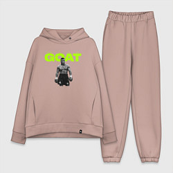 Женский костюм оверсайз Мерч Майка Тайсона, цвет: пыльно-розовый