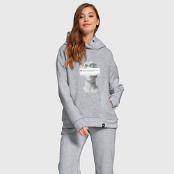 Женский костюм оверсайз Антиной error, цвет: меланж — фото 2