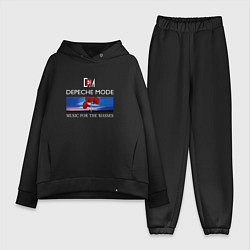 Женский костюм оверсайз Depeche Mode - Music for the Masses logo, цвет: черный