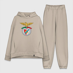 Женский костюм оверсайз Benfica club, цвет: миндальный