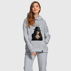 Женский костюм оверсайз Ozzy Osbourne fist, цвет: меланж — фото 2