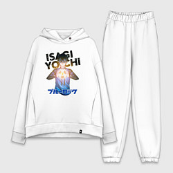 Женский костюм оверсайз Исаги из аниме синяя тюрьма, цвет: белый