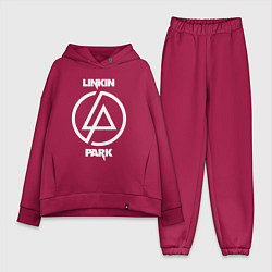 Женский костюм оверсайз Linkin Park logo, цвет: маджента