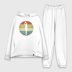 Женский костюм оверсайз Basketball girl, цвет: белый