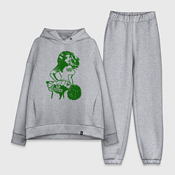 Женский костюм оверсайз Go Celtics, цвет: меланж