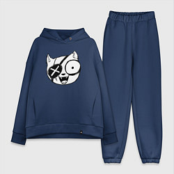 Женский костюм оверсайз Пират кот, цвет: тёмно-синий