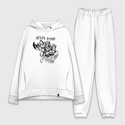 Женский костюм оверсайз Ярый воин, цвет: белый