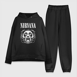 Женский костюм оверсайз Nirvana rock panda