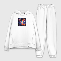 Женский костюм оверсайз Абстракция: планеты