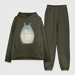 Женский костюм оверсайз Neighbor Totoro, цвет: хаки