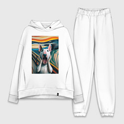 Женский костюм оверсайз Булли в картине крик - нейросеть, цвет: белый