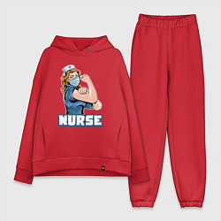 Женский костюм оверсайз Good nurse
