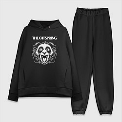 Женский костюм оверсайз The Offspring rock panda, цвет: черный