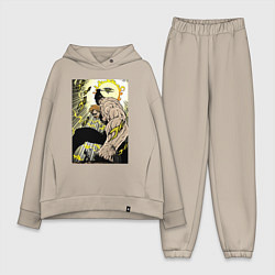 Женский костюм оверсайз Семь смертных грехов Эсканор, цвет: миндальный