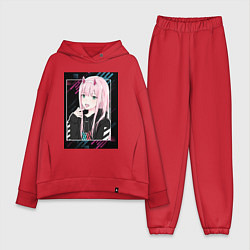 Женский костюм оверсайз Zero Two is darling, цвет: красный