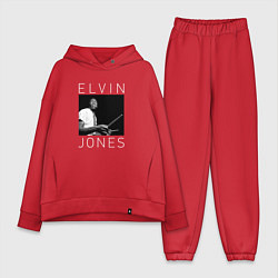 Женский костюм оверсайз Elvin Jones jazz legend, цвет: красный