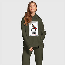 Женский костюм оверсайз Comix zone - power, цвет: хаки — фото 2