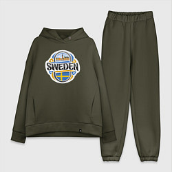 Женский костюм оверсайз Sweden