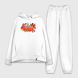 Женский костюм оверсайз Welcome to Russia inscription