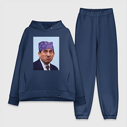 Женский костюм оверсайз Michael Scott - Prison mike the office meme, цвет: тёмно-синий