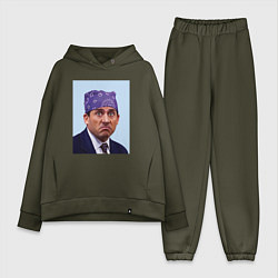 Женский костюм оверсайз Michael Scott - Prison mike the office meme, цвет: хаки