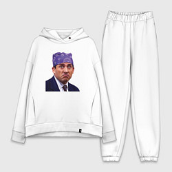 Женский костюм оверсайз Prison mike Michael Scott офис, цвет: белый