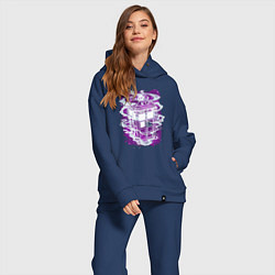 Женский костюм оверсайз Tardis violet, цвет: тёмно-синий — фото 2
