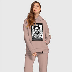 Женский костюм оверсайз Escobar in the jail, цвет: пыльно-розовый — фото 2