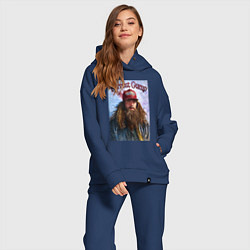 Женский костюм оверсайз Форест Гамп - Том Хэнкс, цвет: тёмно-синий — фото 2