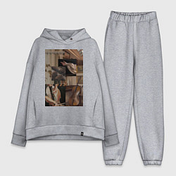 Женский костюм оверсайз Музыка эстетика, цвет: меланж