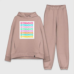 Женский костюм оверсайз BTS Dynamite, цвет: пыльно-розовый
