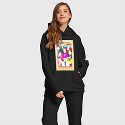 Женский костюм оверсайз Exo мы одно целое, цвет: черный — фото 2