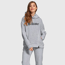 Женский костюм оверсайз Rapper P Diddy - meme, цвет: меланж — фото 2