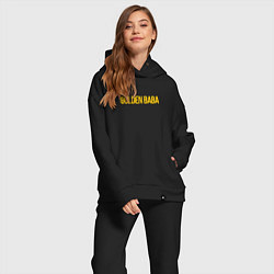 Женский костюм оверсайз Golden baba, цвет: черный — фото 2