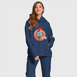 Женский костюм оверсайз Paddington Bear, цвет: тёмно-синий — фото 2