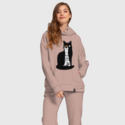 Женский костюм оверсайз Око Котоурона, цвет: пыльно-розовый — фото 2