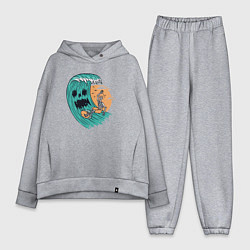 Женский костюм оверсайз Skeletor surfer, цвет: меланж