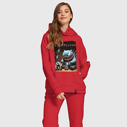 Женский костюм оверсайз Мой сосед Вентоторо - коллаба, цвет: красный — фото 2